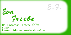 eva friebe business card